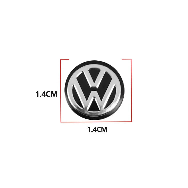 14MM Car Key Stickers Auto Control Keychain Emblem Accessories For Volkswagen VW Rline GTI R Polo Golf Passat Magotan Tiguan GTD