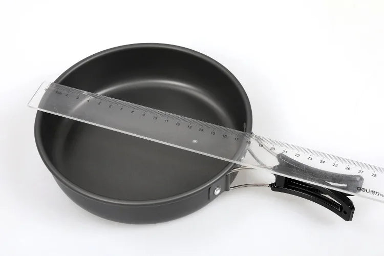 Outdoor Folding Nonstick Flat Frying Pan 18cm 20cm 22cm Camping Pan