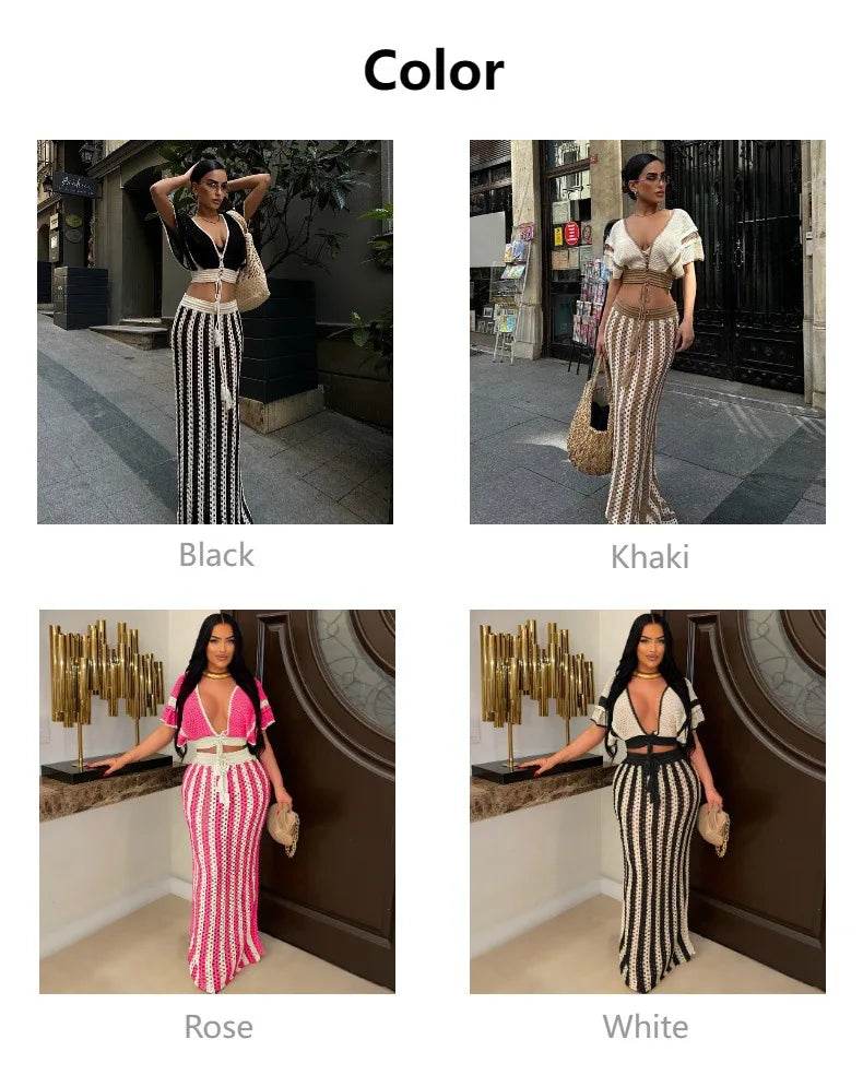 Knitted Vacation Dress Set - P12 Hub Europe