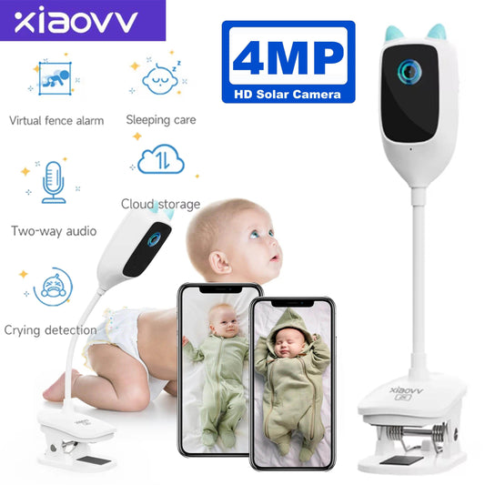Baby Monitor 2K WiFi Cry Detect, Night Vision, 360° - P12 Hub Europe