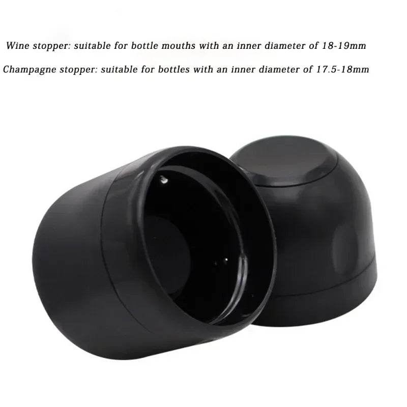 Vacuum Red Wine Champagne Stopper Rotating Lock Bottle Stopper Sparkling Wine Sealing Plug Household Red Wine Cork Bar Tool - P12 Hub Europe