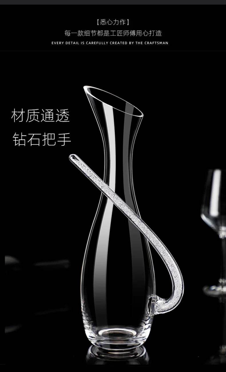 High-grade crystal glass red wine decanter household dispenserEuropean red wine jug wine personality jug set - P12 Hub Europe