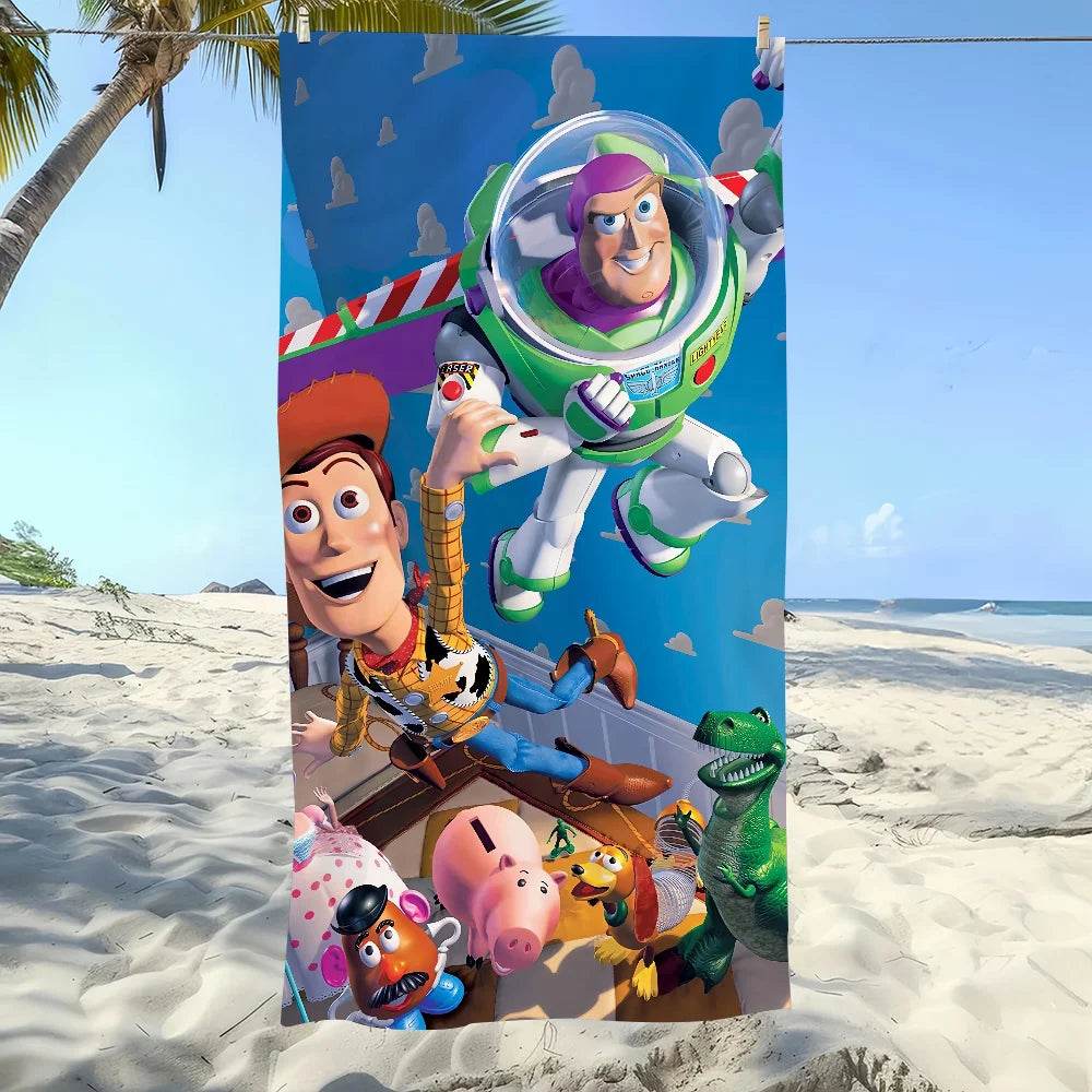 Cartoon T-Toy S-Story Cool Towel Soft Pool Gift For Travel Gym Shower Camping Quick Dry Sports Large Beach Towel - P12 Hub Europe