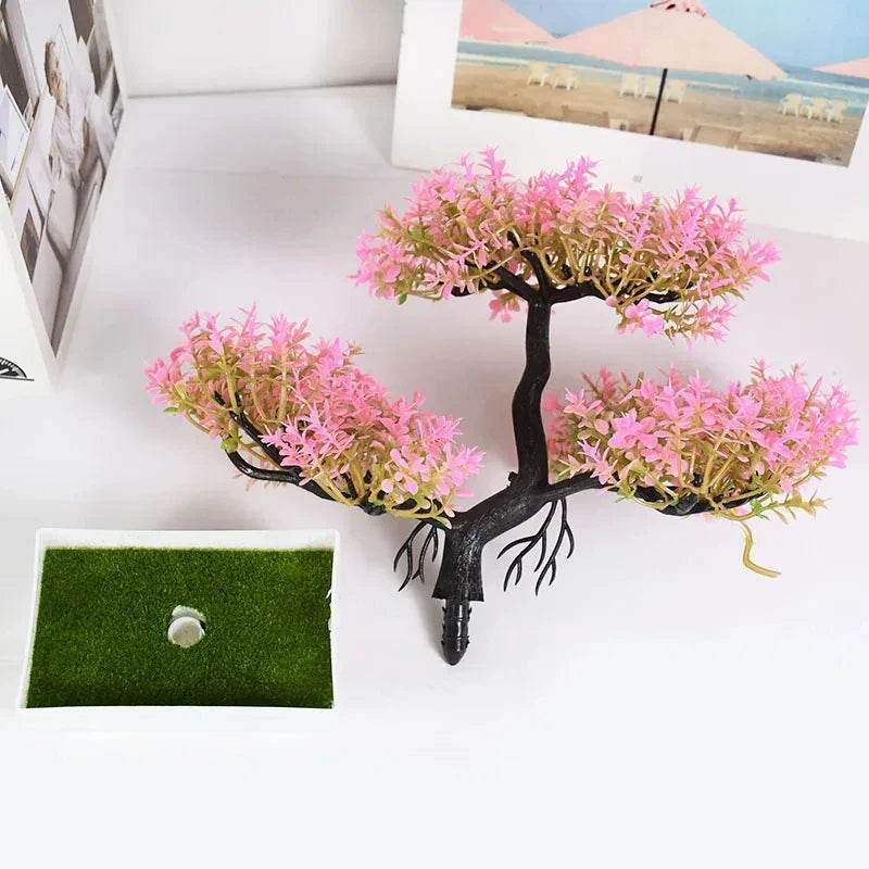 Artificial Plants Bonsai Small Tree Pot Fake Plant Flowers Potted Ornaments For Home Room Table Decoration Hotel Garden Decor - P12 Hub Europe
