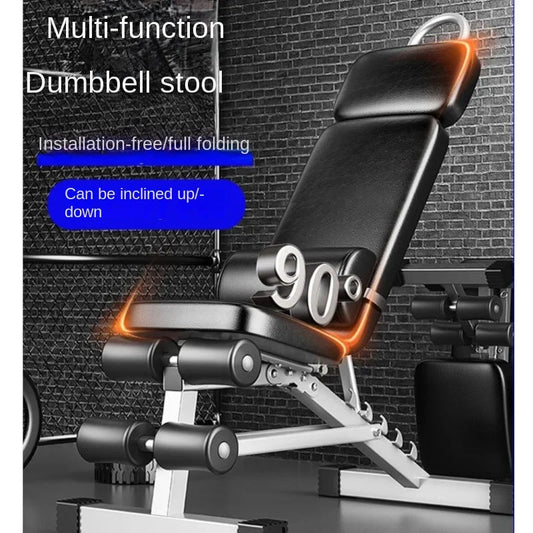 Dumbbell Bench Folding Sit-up Assist Fitness Equipment Home Chair Multi-function Exercise Board Bench Press Bench Stool Man