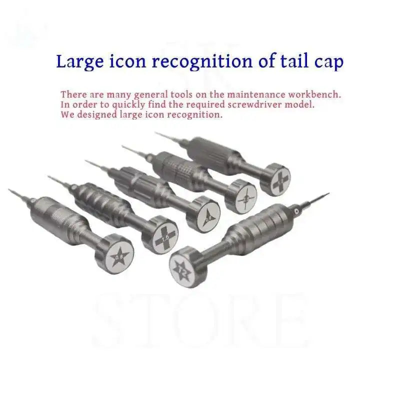 TE674 Superhard Combat Precision Screwdriver 0.6 0.8 1.2 1.5 T2 2.5 For IPHONE IPAD Clocks Watches Teardown Opening Repair Tools