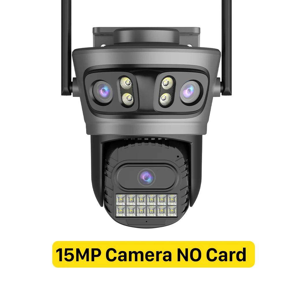 Outdoor Camera 20MP/15MP 4-Lens 10X Zoom, AI Track, Color Night - P12 Hub Europe