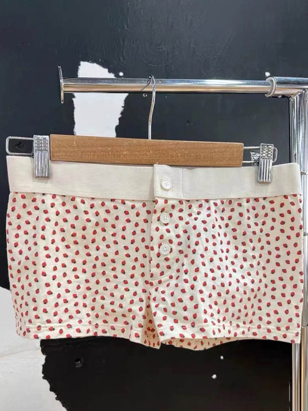 Sweet Strawberry Eyelet Shorts Set - P12 Hub Europe
