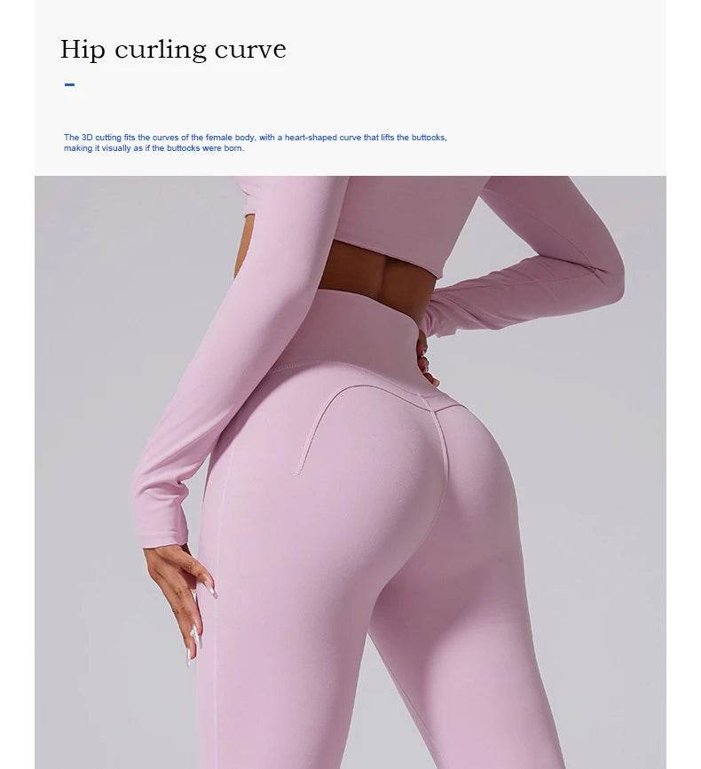 Women's High-Waist Flare Leggings - P12 Hub Europe