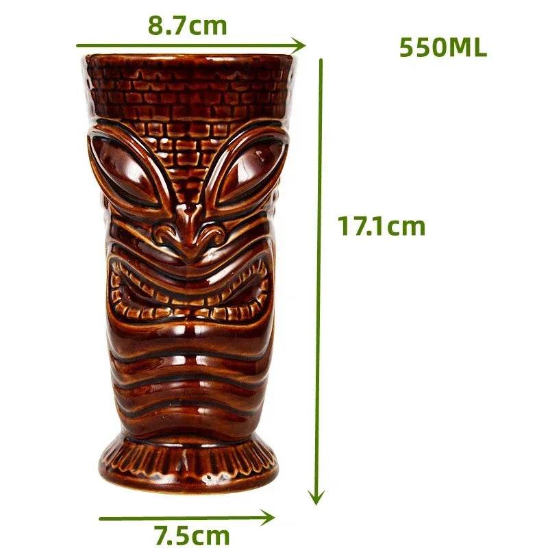 60 Types Ceramic Hawaii Tiki Mugs Creative Cocktail Glasses Beer Glass Martini Glasses Wine Glass Funny Cup Gift for Men - P12 Hub Europe