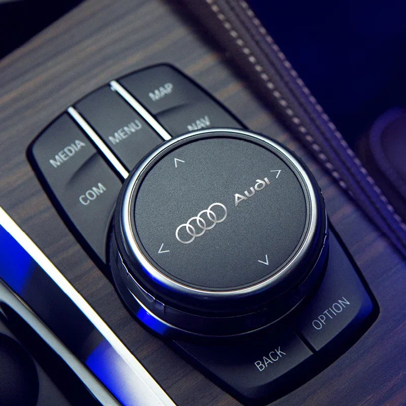 3D Metal Car Interior Dekoration Stickers Badges Auto Styling For AUDI TT Q5 A1 A2 A4 A6 A7 Q2 Q3 Q4 Q6 Q7 Q8 RS3 RS5 RS6 RS7
