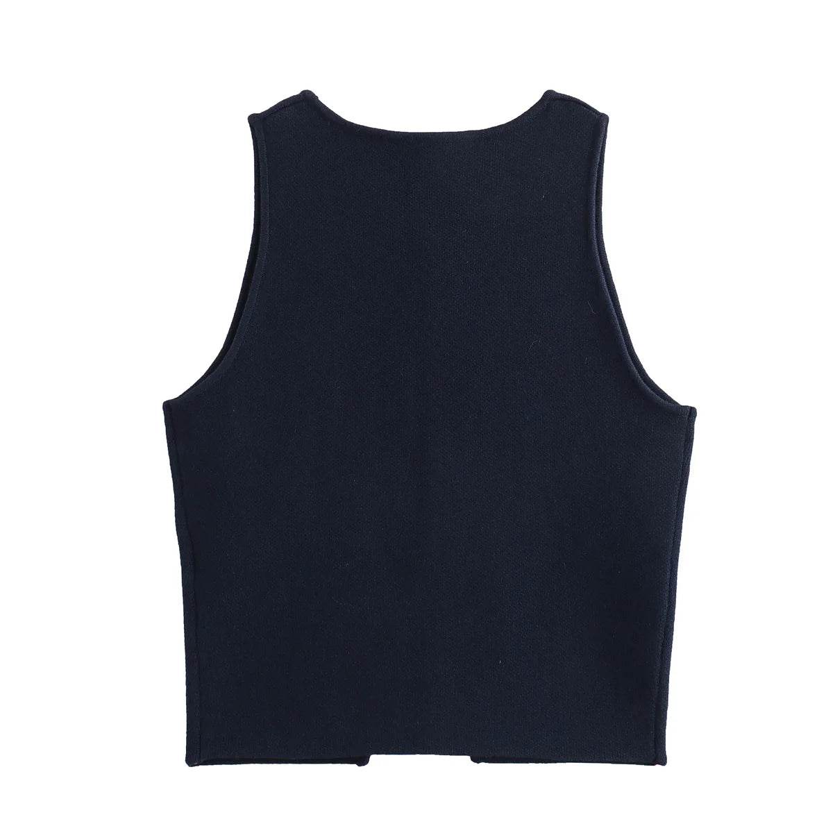 Women Cropped Knit Vest - P12 Hub Europe