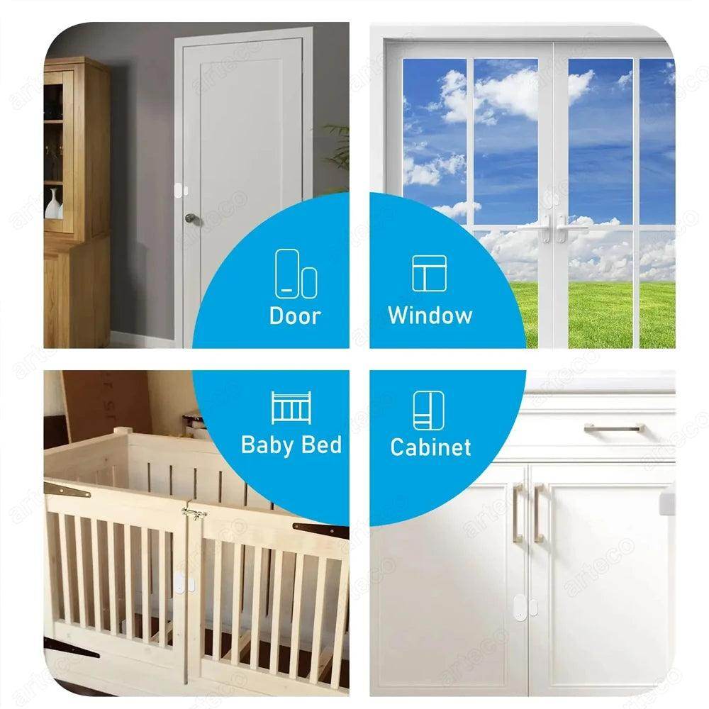 Sensor Tuya Zigbee Door Smart - P12 Hub Europe