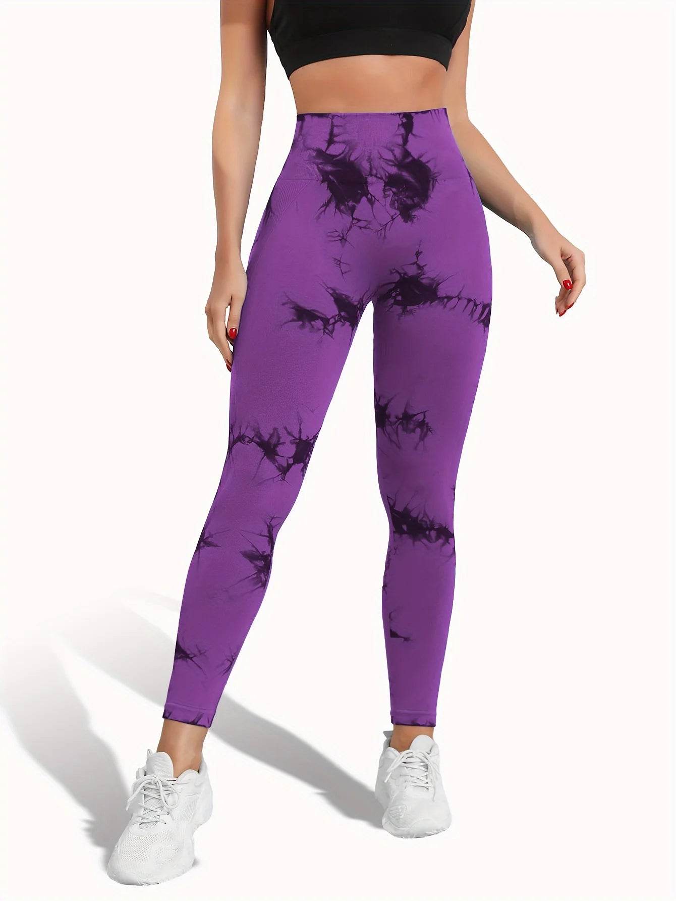 Tie Dye Seamless Butt Lift Leggings - P12 Hub Europe