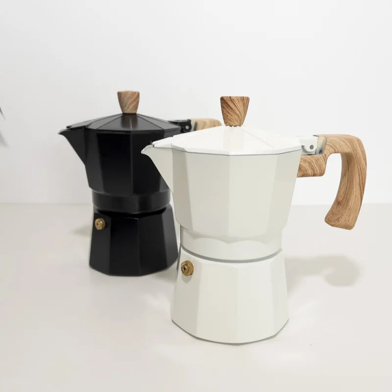 Triple Portable Moka Pot,Espresso Extraction Coffee Filter Pot Filter Cups,Single Valve Electric Coffee Maker