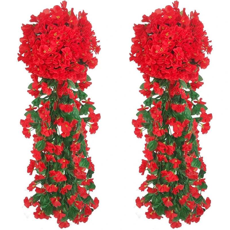 Artificial Flower Silk Violet Wall Hanging Wedding Scene Decor Home Potting Outdoor Garden Party Festival parts diy gift Hotsale - P12 Hub Europe