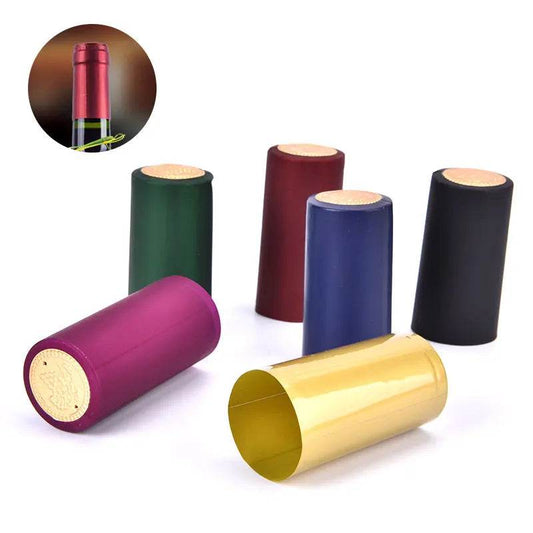 100pcs Heat Shrink Film Sealing Cap Wine Bottle Film Wine Heat Shrinkable Cap - P12 Hub Europe