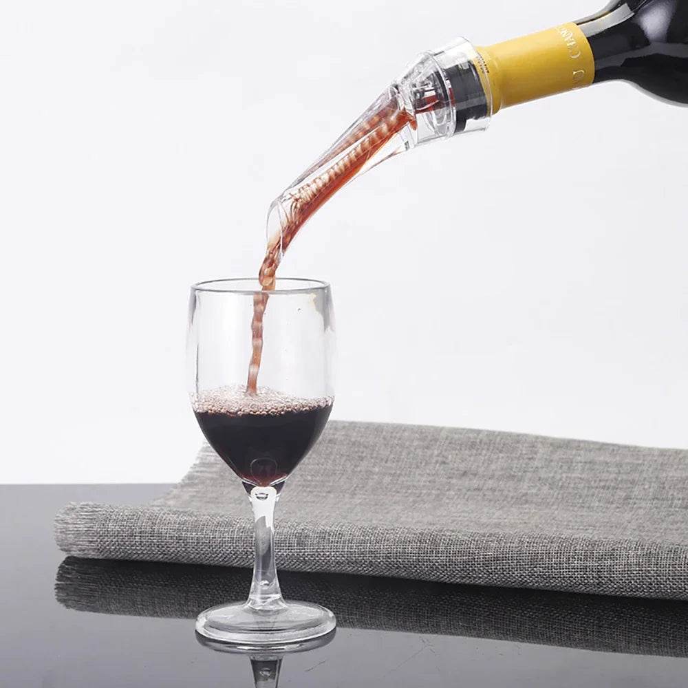 Wine Aerator Pourer Premium Aerating Pourer Red Wine Decanter Cap Spout Stopper Bottle Mouth Dispenser Decanter Spout - P12 Hub Europe