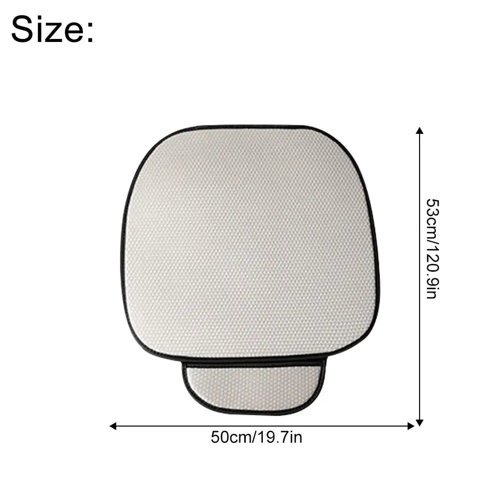 50x53cm Car Summer Cool Ice Silk Seat Cushion Anti Slip Breathable Ventilation Mesh Fabric Universal Car Seat Cooling Pad