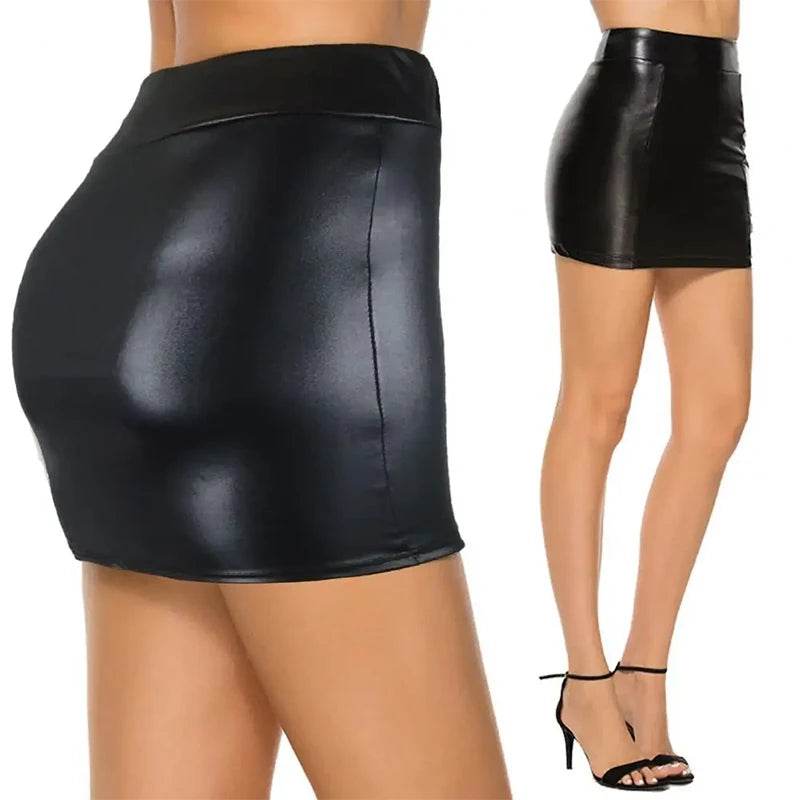 Women's Sexy Faux Leather Skirt - P12 Hub Europe