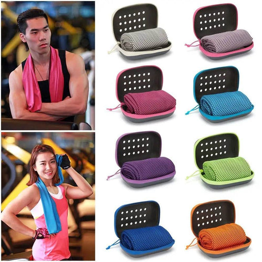 Summer Quick Dry Fitness Cool Towel Sports Cooling Ice Towel Portable Ice Towel Absorbent Quick Dry Cool Towel EVA Boxed - P12 Hub Europe