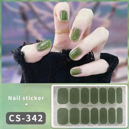 Full Cover Gradient Nail Stickers Multi Color -
