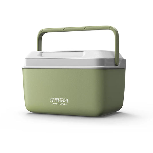 8L/13L Portable Cooler & Warmer Box, Outdoor Insulated Ice Chest for Camping Car Fishing, Thick Anti-Crush Lock-Fresh Cooler