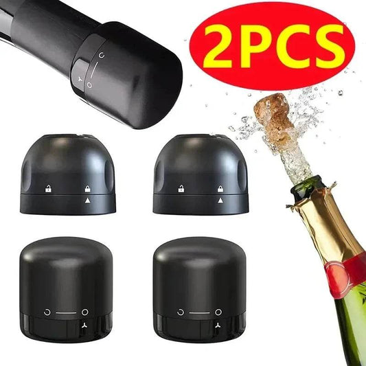 Wine Stopper 1/2 Piece Reusable Bar Accessories Silicone Sealing Champagne Cork Keep Wine Freshness Bottle Cap Barware Home - P12 Hub Europe