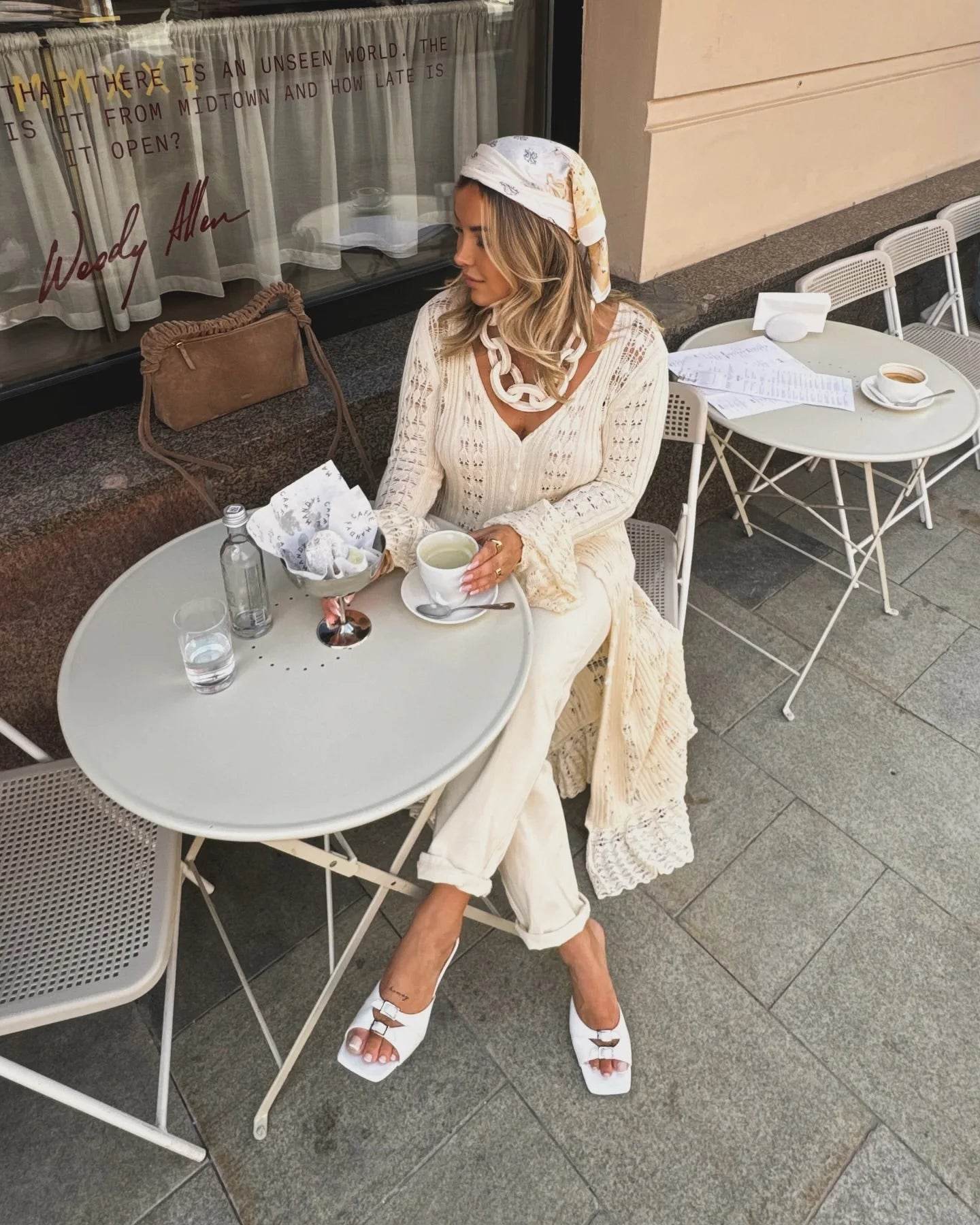 See-Through Knit Cardigan Dress - P12 Hub Europe