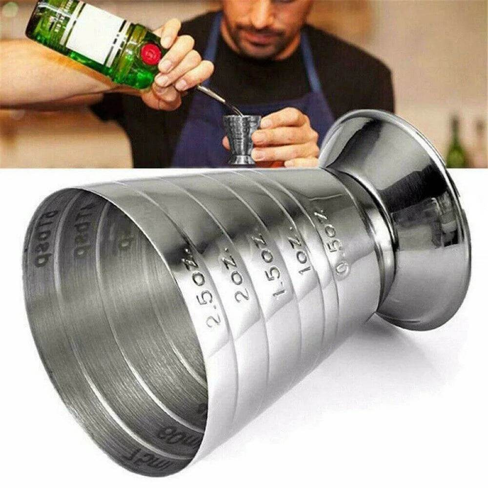 75ML Stainless Steel Measure Cup Cocktail Tool Bar Mixed Drink Cocktail Tools Bar Jigger Cup Barware Home Supply - P12 Hub Europe