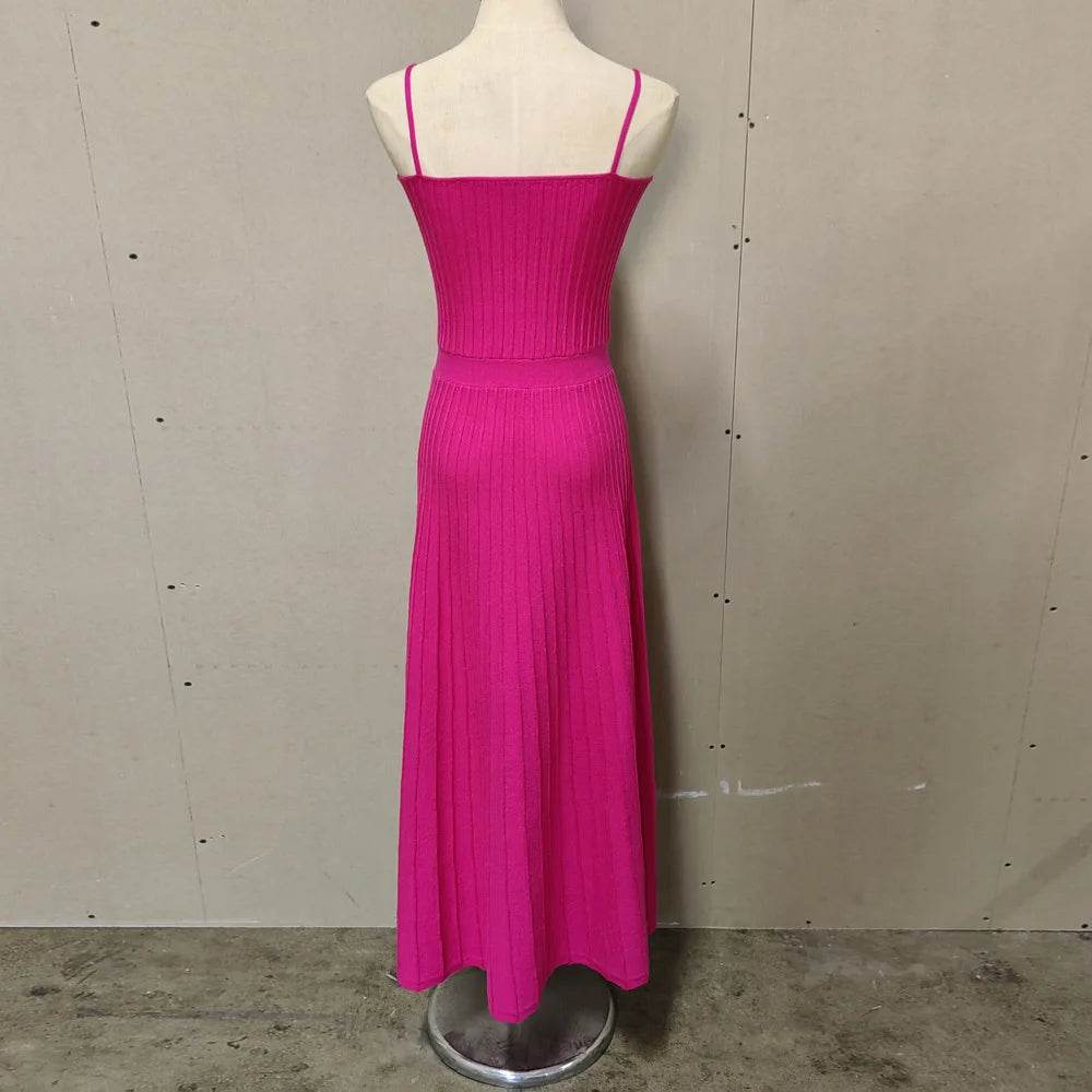 Tossy Backless Ribbed Maxi Dress - Summer Style - P12 Hub Europe