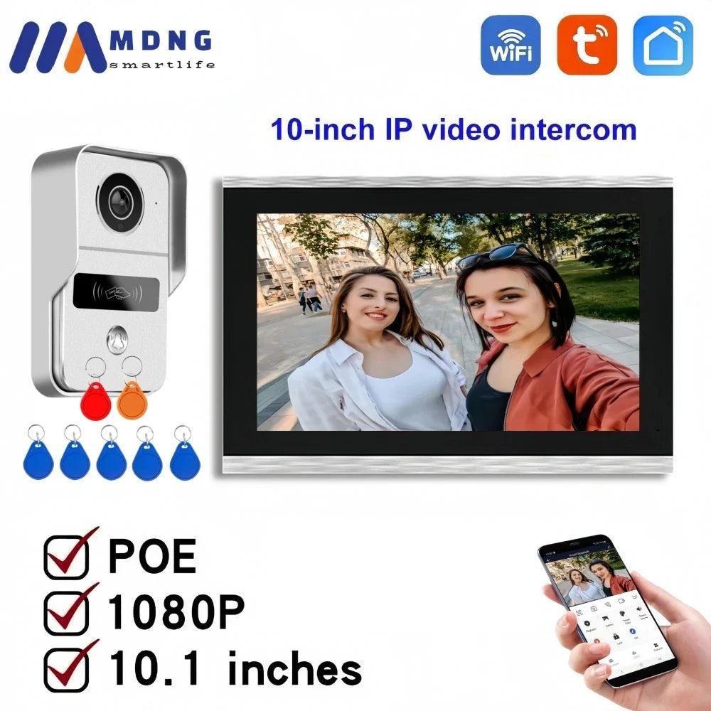 Intercom WiFi/PoE  1080P 10" RFID, Touch, Night Vision, Waterproof
