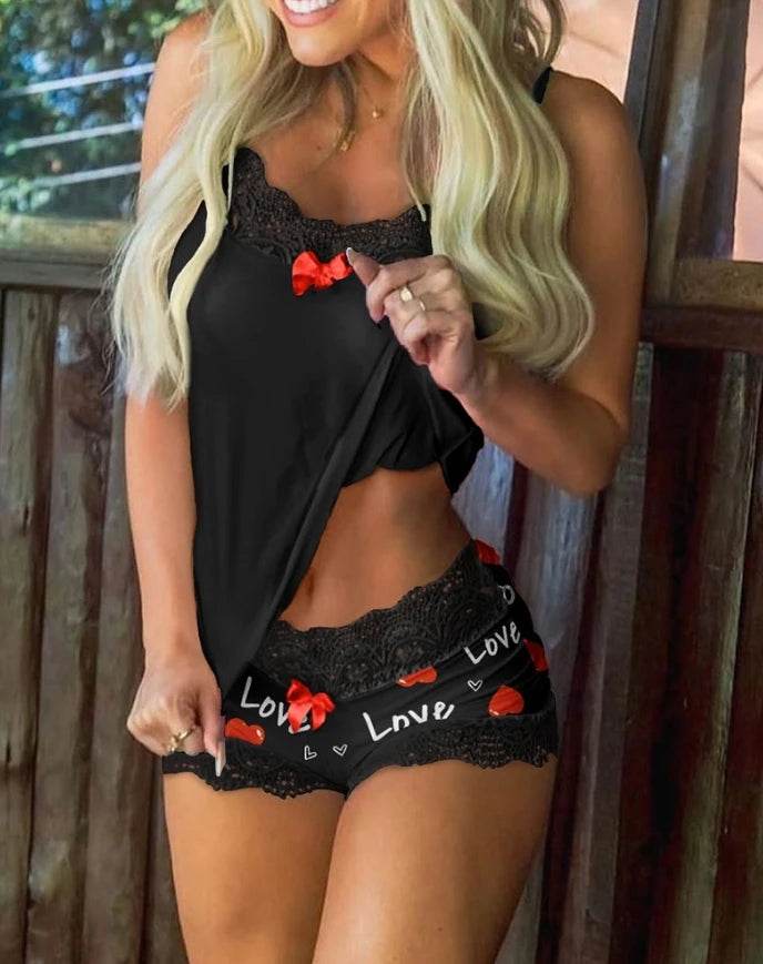 Valentine Love Heart Pajama Set - P12 Hub Europe