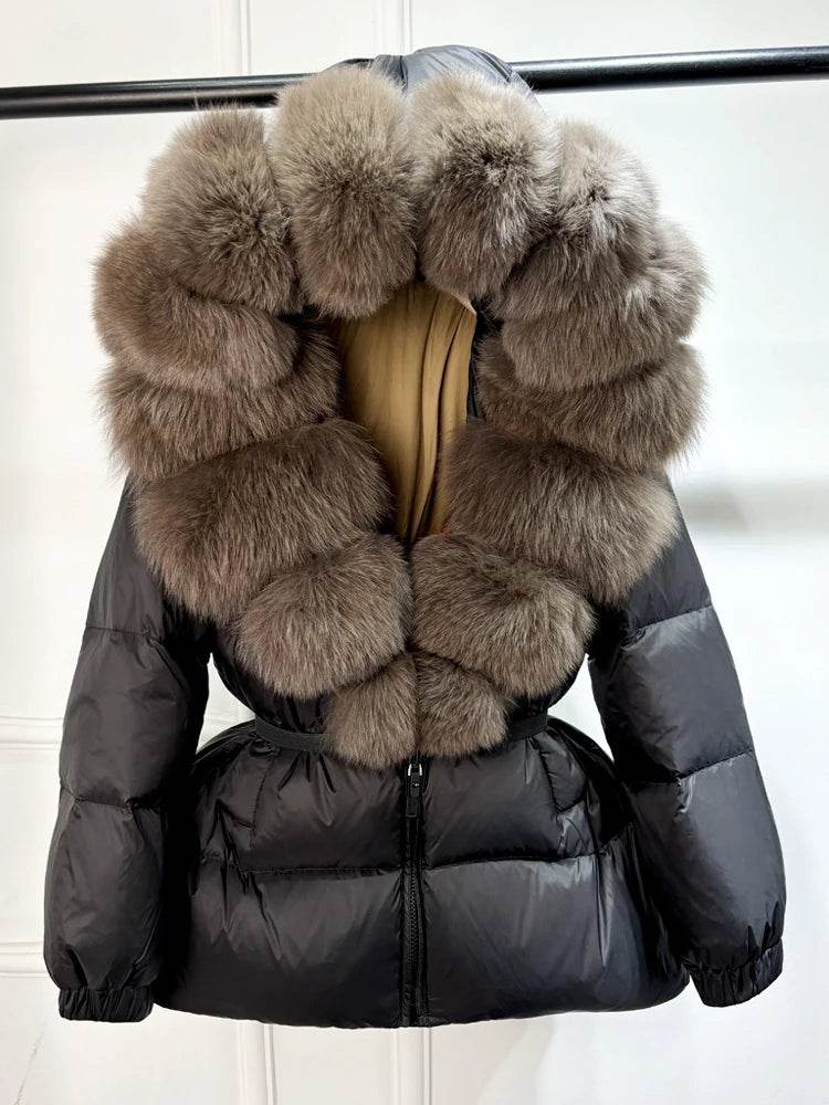 Fox Fur Down Puffer Parka - P12 Hub Europe