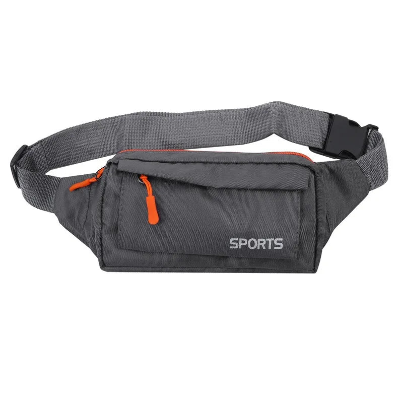 Men's Breast Package Waterproof Outdoor Sports Bag Canvas Pouch Korean-style Waist Bag Fanny Pouch Crossbody Male Banana Bag