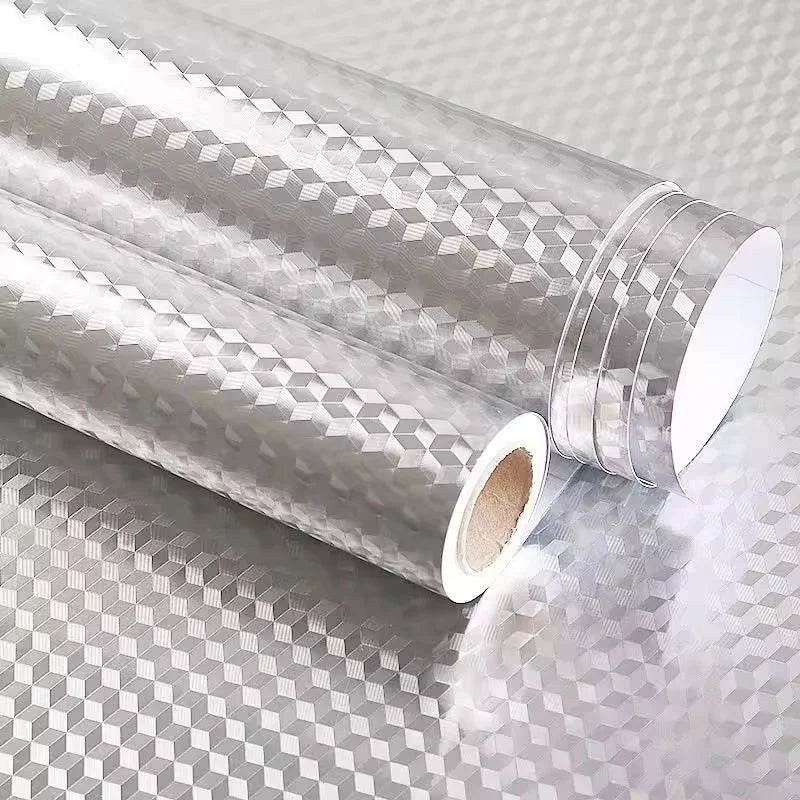 Kitchen Oil-proof Self Adhesive Stickers Anti Fouling High Temperature Waterproof Aluminum Foil Wallpaper Cabinet Contact Papers - P12 Hub Europe