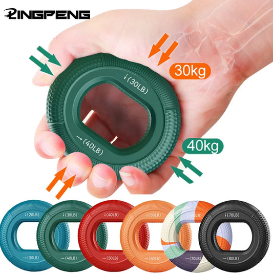 Silicone Finger Gripper Ring Hand Muscle Strengthener Ring Wrist Finger Trainer Exercise Carpal Expander Workout Fitness Device