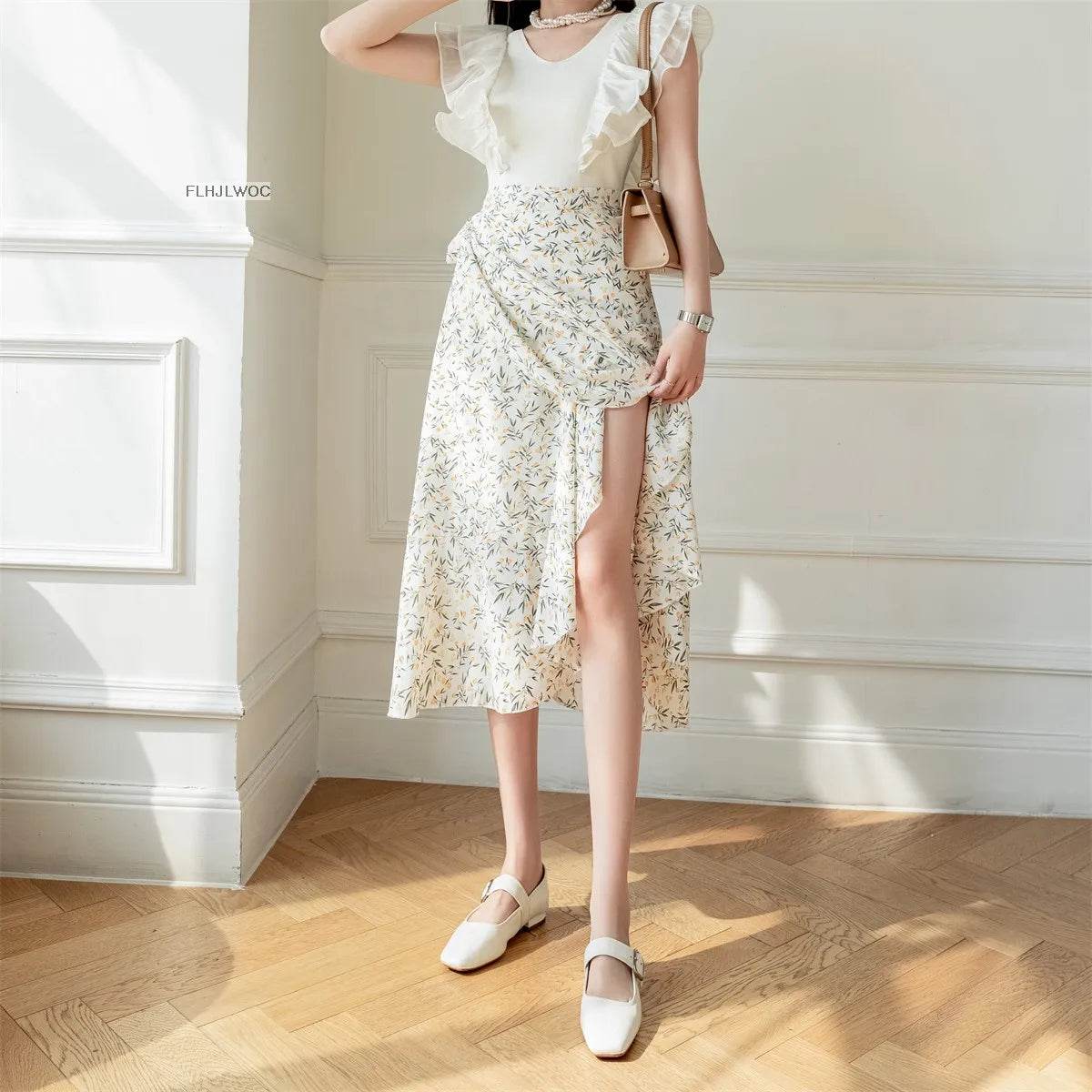 Women's Floral Lace-Up Dress - P12 Hub Europe