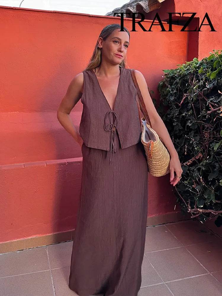 Chic Vest Skirt Suit - P12 Hub Europe