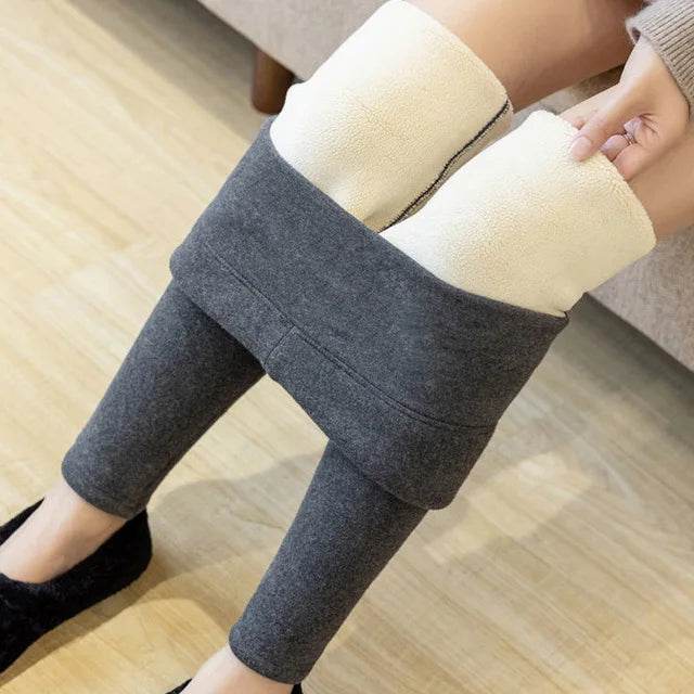Women's Fleece-Lined Cashmere Leggings - P12 Hub Europe