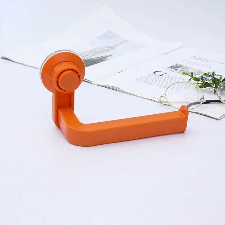 Suction Cup Toilet Paper Holder Wall Mount No Punching High Quality ABS Tissue Towel Roll Dispenser Bathroom Kitchen Accessories - P12 Hub Europe