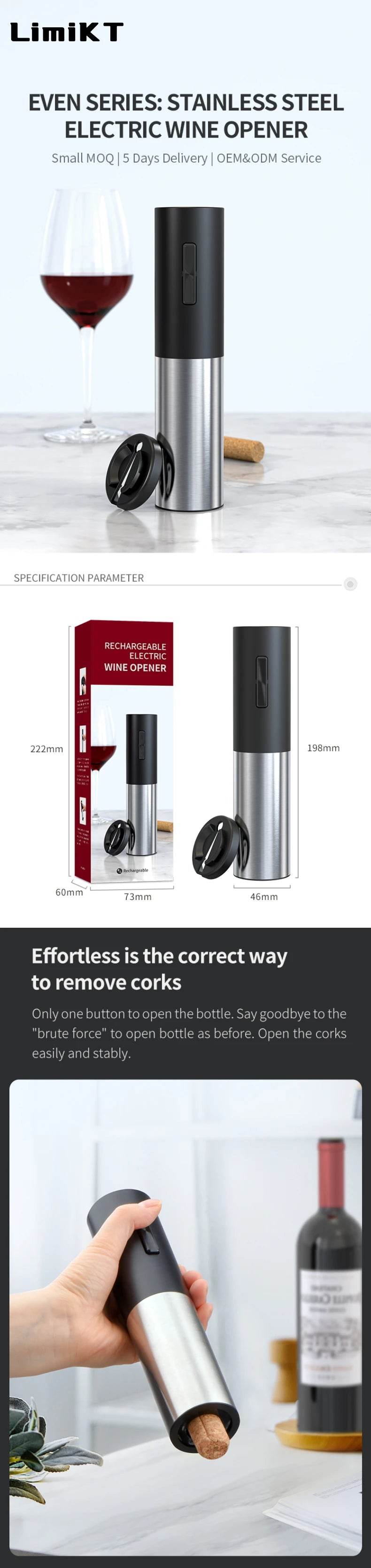 LimiKT Electric Wine Bottle Opener Electric Wine Bottle Opener Battery Wine Bottle Opener Tool Set - P12 Hub Europe