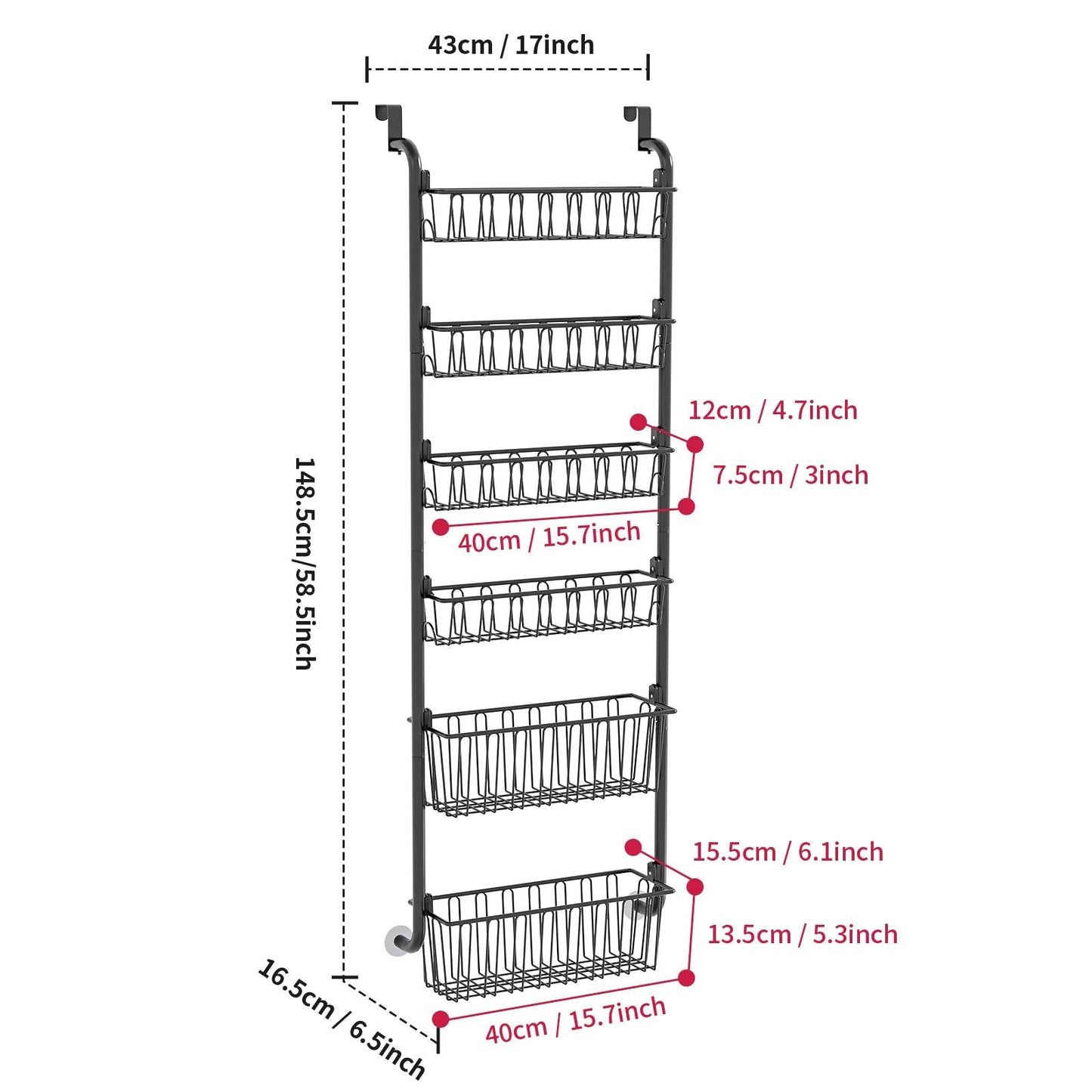 Multi-Layer Door Hanging Organizer - P12 Hub Europe