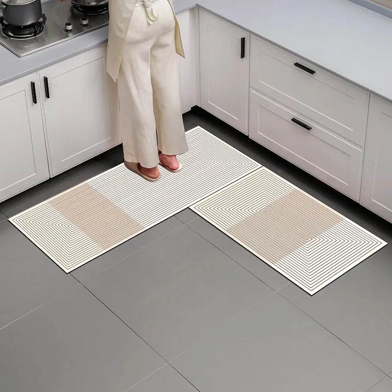 Super absorbent kitchen mat, anti slip kitchen carpet, oval/elongated washable comfortable carpet, kitchen bathroom absorbent do - P12 Hub Europe