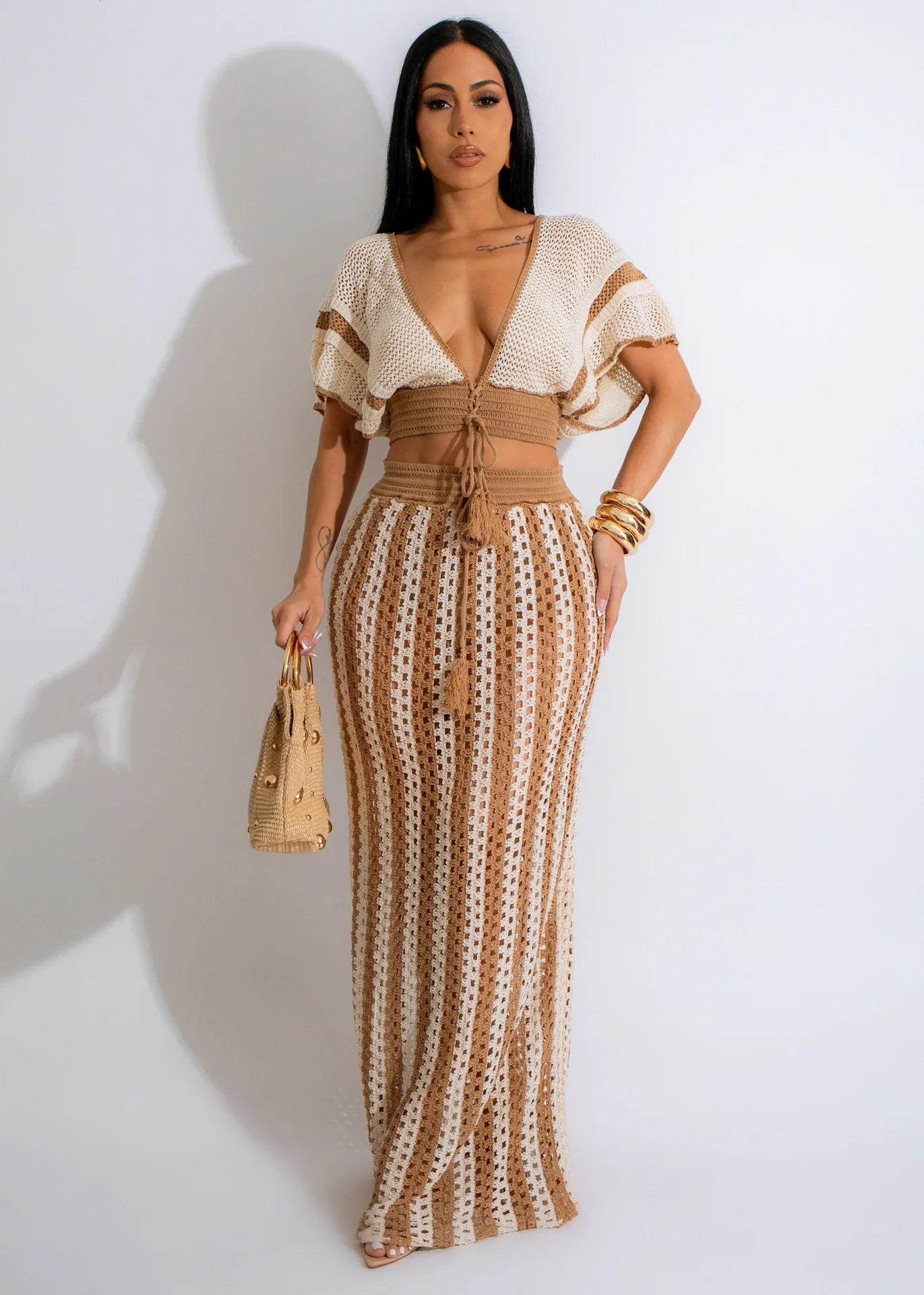 Knitted Vacation Dress Set - P12 Hub Europe