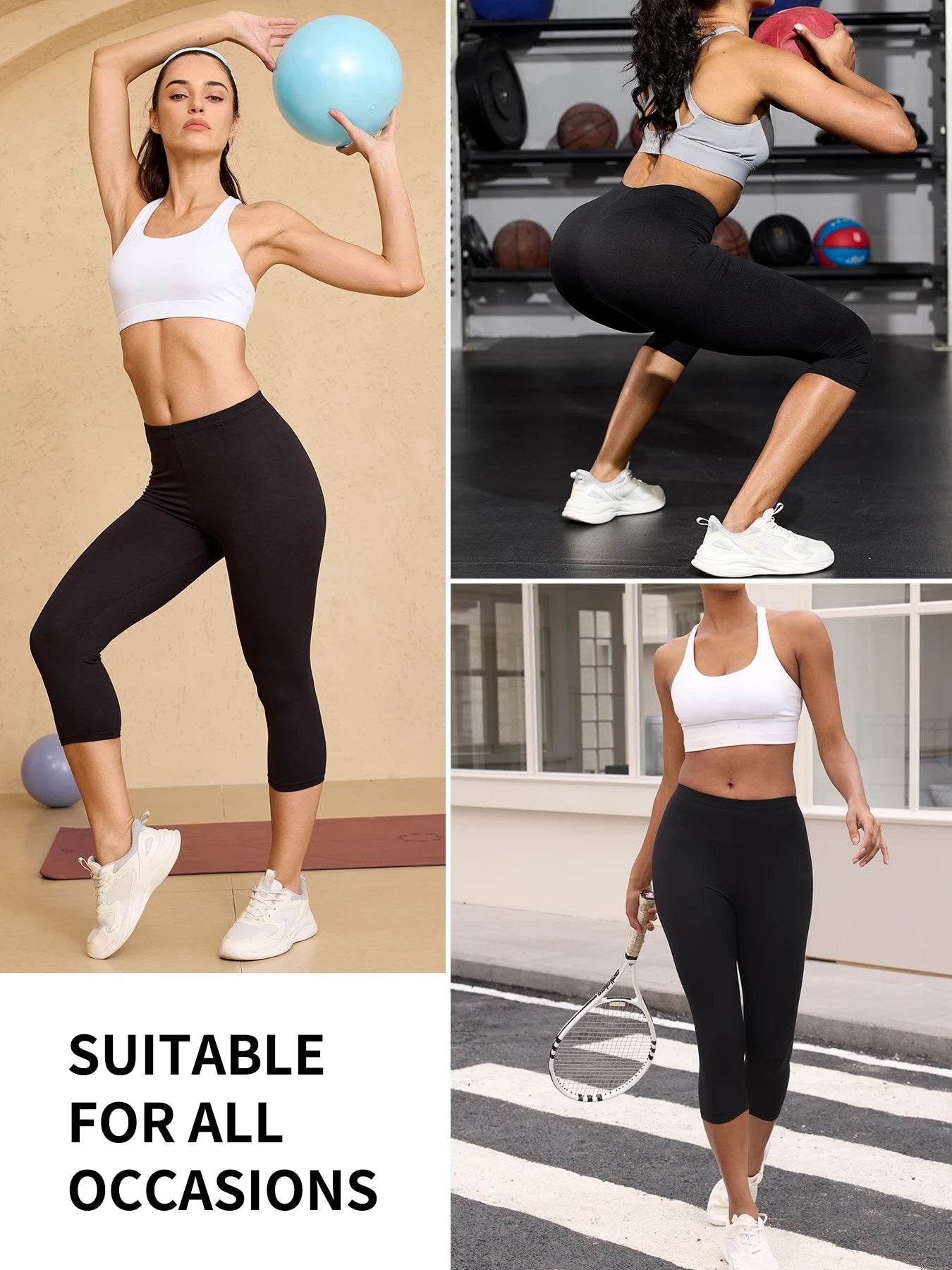 Women's 5-Pack Capri Leggings - P12 Hub Europe