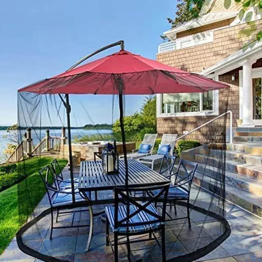 Umbrella Mosquito Net Round Hanging Terrace Umbrella Net for Door Tree Sun Parasol Mosquito Control Net Camping Garden Tent - P12 Hub Europe