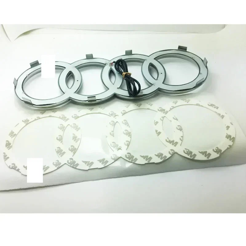 249mm/273mm/285mm Audi Car LED Front Grille Logo Lamp For AUDI A3 A4 A5 A6 A7 A8 S3 S4 S5 S6 S7 Q3 Q5 Q7 TT Static Light