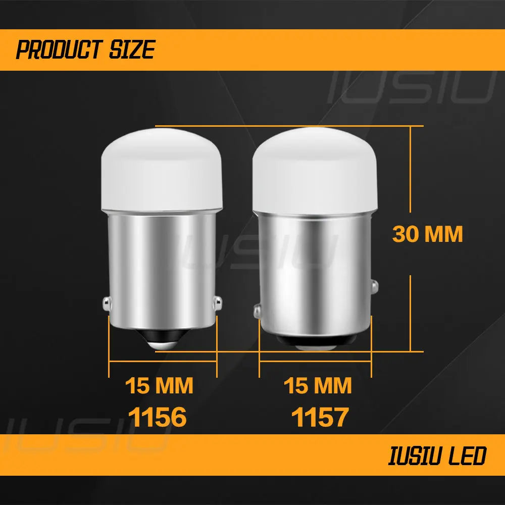 IUSIU 2PCS 12V 24V 1156 1157 Strobe Flash Car Light P21W Led Bulb BA15S BAY15D R5W R10W P21/5W Truck Brake Reverse Signal Lamp