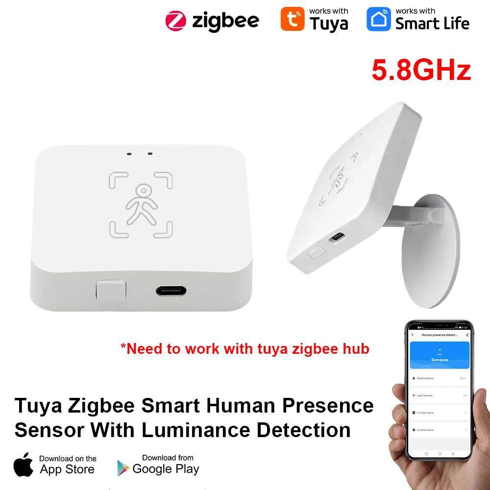 Human Presence Detector, Zigbee Radar | Smart Home Motion Sensor - P12 Hub Europe